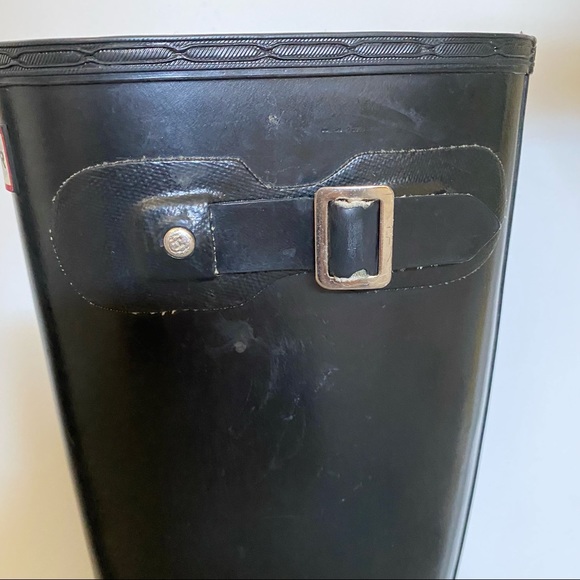 Hunter Boots Black Original Gloss Women’s Size 8 - Picture 9 of 15